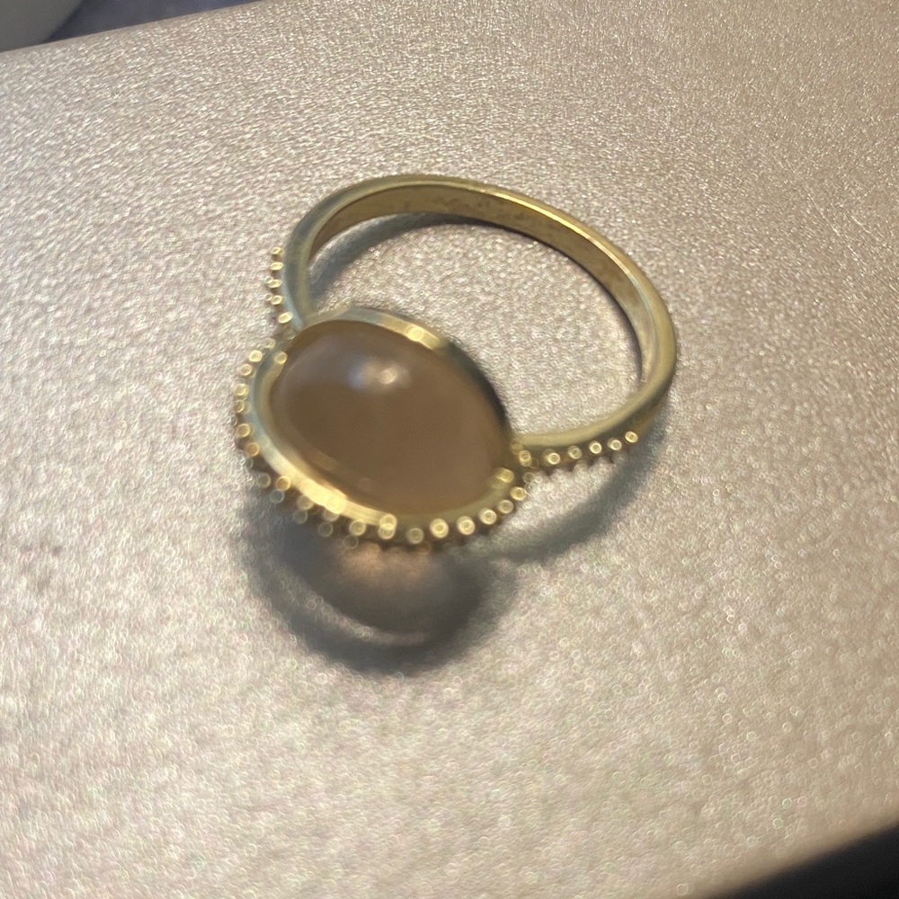 Genuine rose quartz ring size 6 - Picture 4 of 4